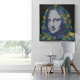 the Mona Lisa tribute to Leonardo da Vinci