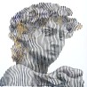 rediscover Michel Angelo's david in a unique and original artistic creation street art pop art. painting sculpture 3d su