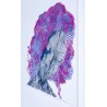 artwork painting sculpture on canvas pop art creation head of Leda Tribute to Leonard de Vinci