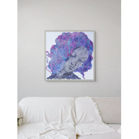 head of Leda hommage a Leonard de Vinci