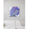 artwork painting sculpture on canvas pop art creation head of Leda Tribute to Leonard de Vinci