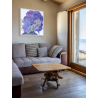 artwork painting sculpture on canvas pop art creation head of Leda Tribute to Leonard de Vinci