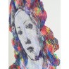 oeuvre d'art peinture sculpture sur toile pop art creation la madonne de boticelli