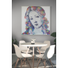 oeuvre d'art peinture sculpture sur toile pop art creation la madonne de boticelli