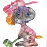 oeuvre d'art peinture sculpture  pop art creation de snoopy
