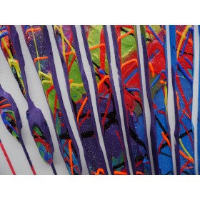 Peinture sculpture sur toile, œuvre unique et originale création de Virginie SCHROEDER artiste internationale
