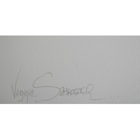 artist's signature on canvas sculpture
