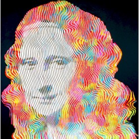 création unique et originale. Peinture sculpture sur toile faite par Virginie Schroeder Artiste Peintre Sculpteur