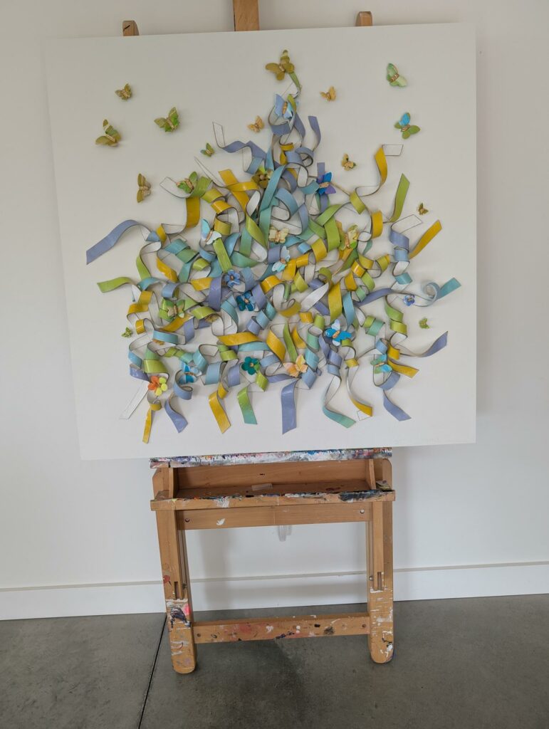 art contemporain, sculpture tridimensionnelle, œuvre originale, art optique, collection art, investissement artistique, art québécois