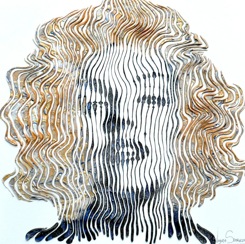 Marilyn Monroe is not just a cinema icon; she is a profound source of inspiration for me, as a painter and 3D sculptor. Through my optical art pieces, I bring her image to life with elegance and depth, capturing her complex and timeless femininity. Each painted canvas sculpture is unique, blending subtle reliefs and vibrant colors to offer an immersive visual experience. Owning a Marilyn Monroe piece means inviting an exceptional artistic piece of history into your home that lights up and transforms your interior. Discover why my work dedicated to Marilyn is more than a tribute: it is a celebration of art, light, and eternal beauty